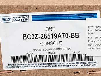 Amazon.com: Ford Roof Console with Lights - BC3Z26519A70BB